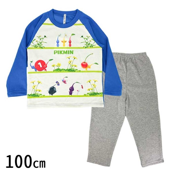 BANDAI（バンダイ） ピクミン 子供用パジャマ TCシャギー 長袖長パンツ