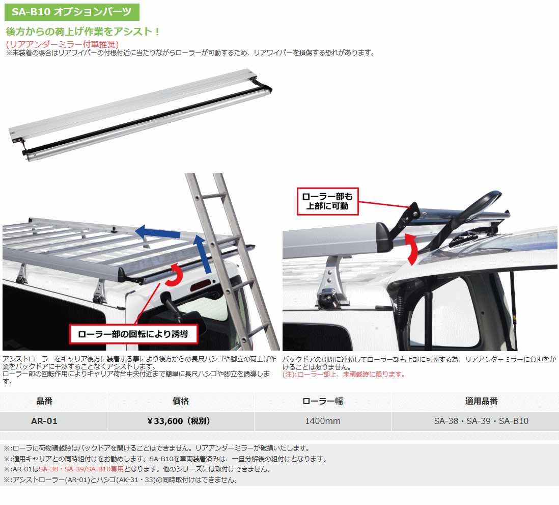 ロッキープラス アシストローラー AR-01【SA-38.SA-39.SA-B10専用