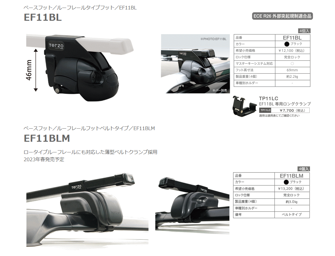 TERZO スクエアベースキャリア MAZDA 6 ワゴン GJ2AW.2FW.5FW.EFW 車