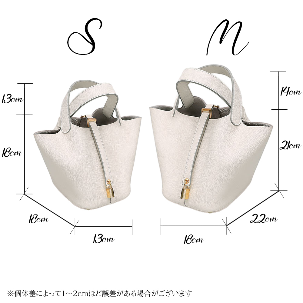 本革 キューブバッグ ピコタン pm mm 型 Sサイズ Ｍサイズ