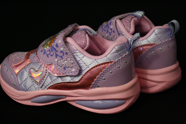 光る靴 トロピカル ジュ プリキュア 5412 子供靴 キッズ フラッシュスニーカー シューズ 女の子 ピンク パープル かわいい ハート柄 ラメ リボン キラキラ P4210 アイ ラブ シューズ サンユウ 通販 Yahoo ショッピング