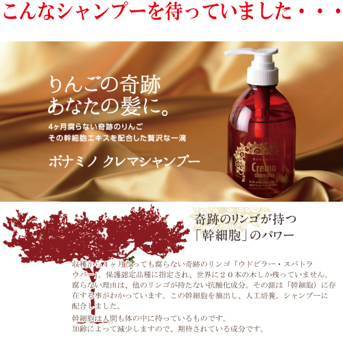 「ボナミノクレマシャンプー 600ml」 ポイント15倍 1000円値引きクーポン配布中♪ bonamino crema shampoo  アミノ酸シャンプー 送料無料