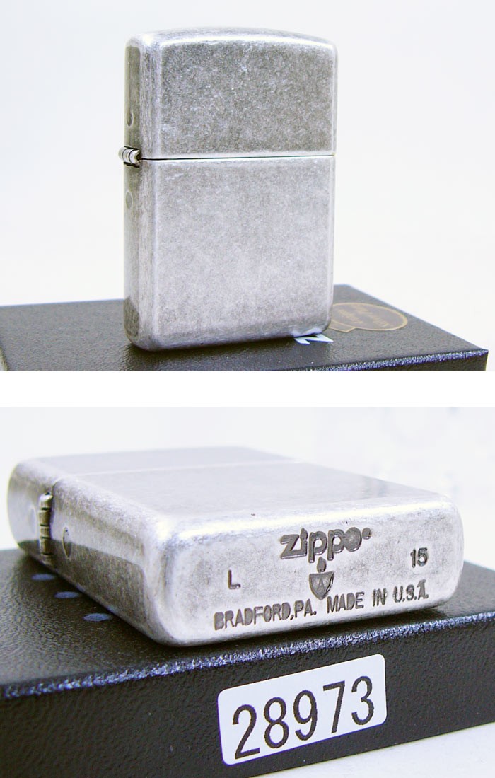 ジッポー アーマーケース 28973 アンティーク シルバープレート Zippo 