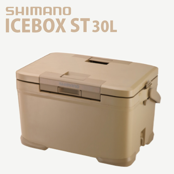 SHIMANO シマノ クーラーボックス 30L サンドベージュ アイスボックス ICEBOX ST NX-330V アウトドア用品 A'slifestore