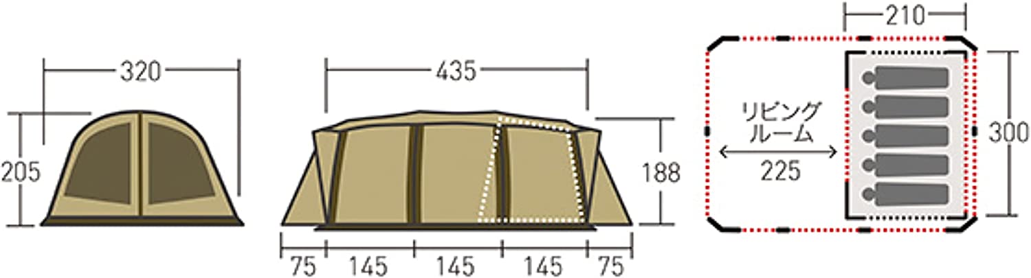 ogawa(オガワ) キャンプ アウトドア アポロン トンネル型テント アウトドア用品 A'slifestore｜sapporo-apollo｜02