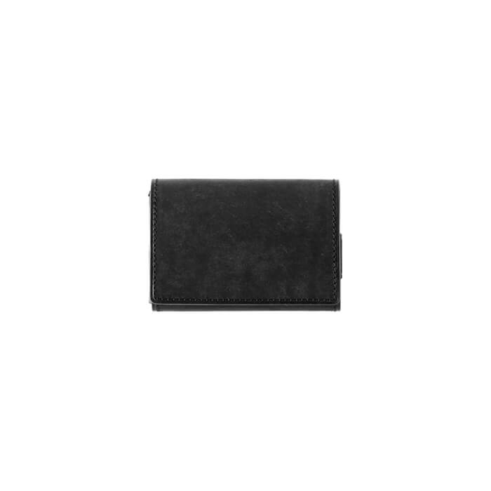 PLOWS dritto3thin ブラック 財布 plows】dritto3thin/小さい高級財布/通常モデルと比較してみた