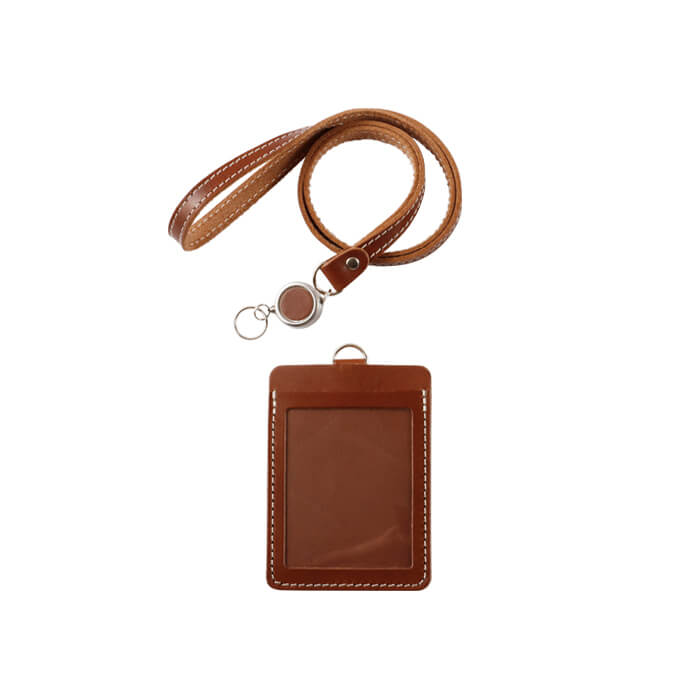 名入れ リール付き IDカードケース ネックストラップ付き 縦型 札幌