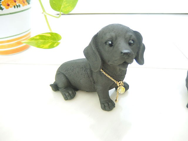 在庫品》横浜炭物語風水ドッグ犬シリーズ ミニチュアダックス