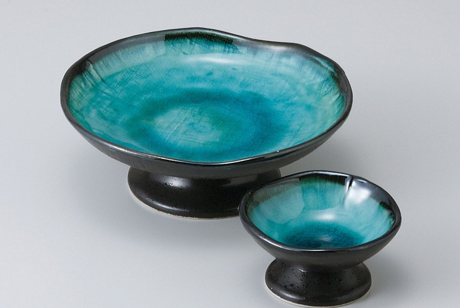 和食器 トルコブルー 高台千代口 8×4cm 小鉢 豆鉢 ボウル おうち