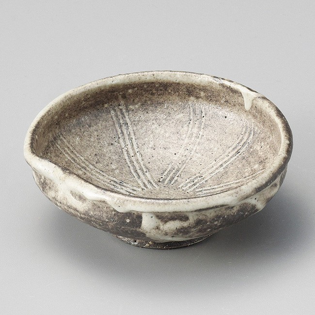 和食器 小さな 灰釉片口小鉢 信楽焼 10.5×9×4cm ボウル うつわ