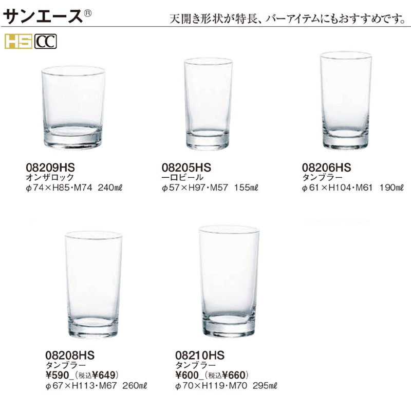 ビールグラス 水割りグラス コップ セット サンエース タンブラー 東洋