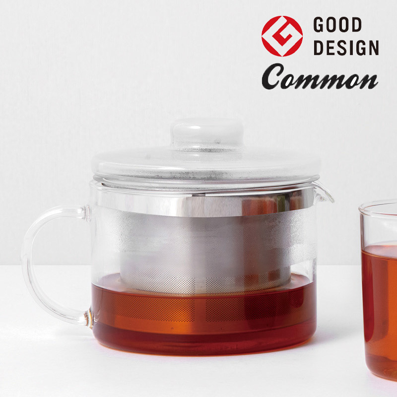 急須 ポット 茶こし付 耐熱ガラス common コモン ガラスポット 500ml 2
