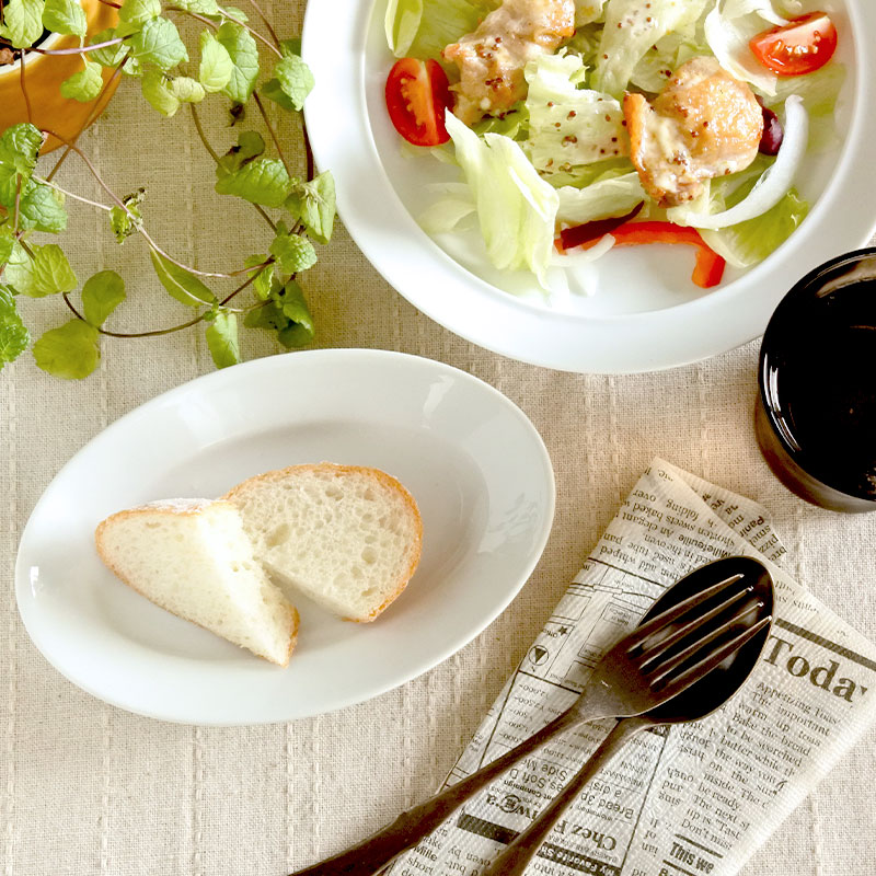 確認⸜(*˙꒳˙*)⸝楕円皿♥スプーン♥オーダー受け付け 食器 オーバルプレート 楕円皿 おしゃれ 北欧風 テキスト 17cm