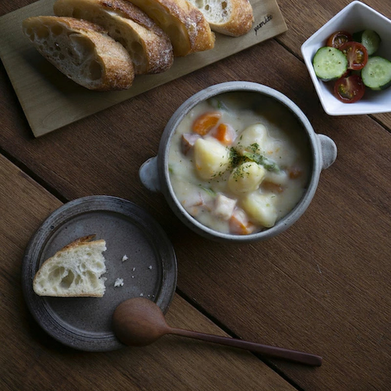 食器 グラタン皿 おひつ フタ付 おしゃれ 可愛い 北欧風 cron コロン オーブンボウル 伸光窯 ウツワノミライ