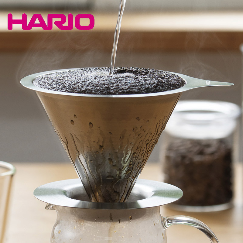 コーヒードリッパー HARIO ハリオ ペーパーレス 金属製 ダブルメッシュ