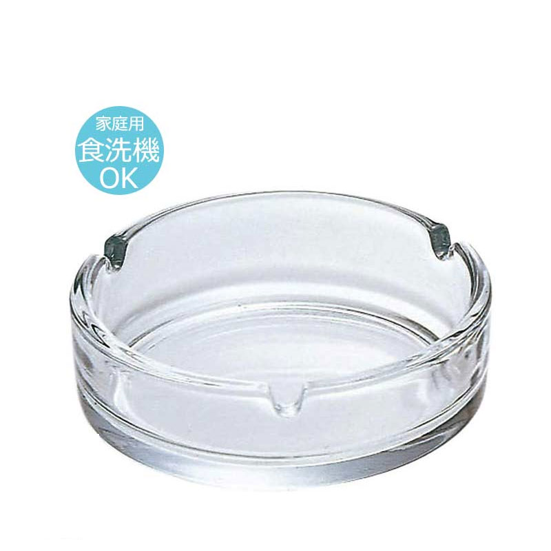 灰皿 ガラス おしゃれ 上品 シンプル アルジェ クリア 東洋佐々木 P