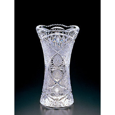 花瓶 クリスタルガラス フラワーベース ソリティア(M) おしゃれ 可愛い 北欧風 R-734｜sara-lia