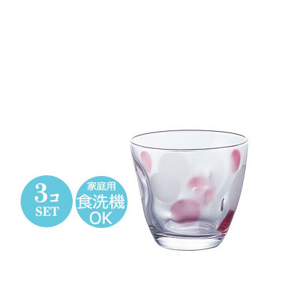 コップ 冷茶グラス セット おしゃれ 昭和レトロ 水玉 グラス ピンク