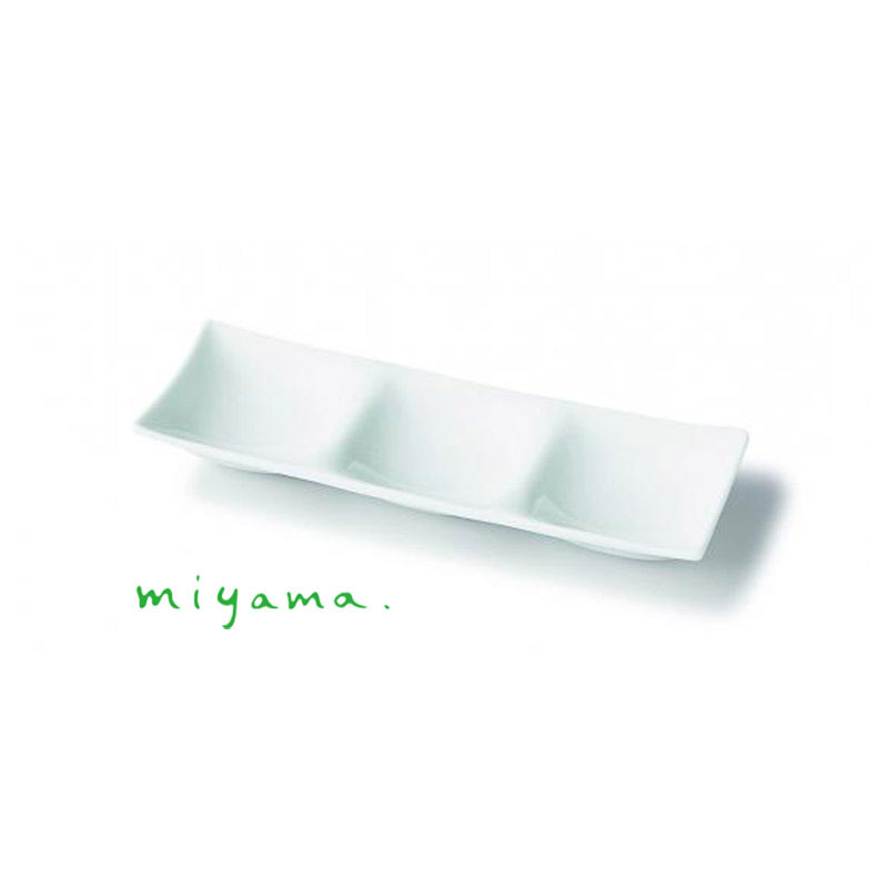 お皿 仕切り皿 長角皿 miyama 深山陶器 長方形 kowake コワケ ミニ 3つ
