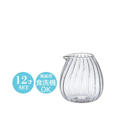アデリア ガラス ミルクピッチャー 15ml 豆 卵モール 12個セット