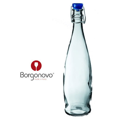 密閉ビン ボトル おしゃれ 可愛い 昭和レトロ 横置き対応 Borgonovo ボルゴノボ インドロボトル 1000 BN-2077｜sara-lia
