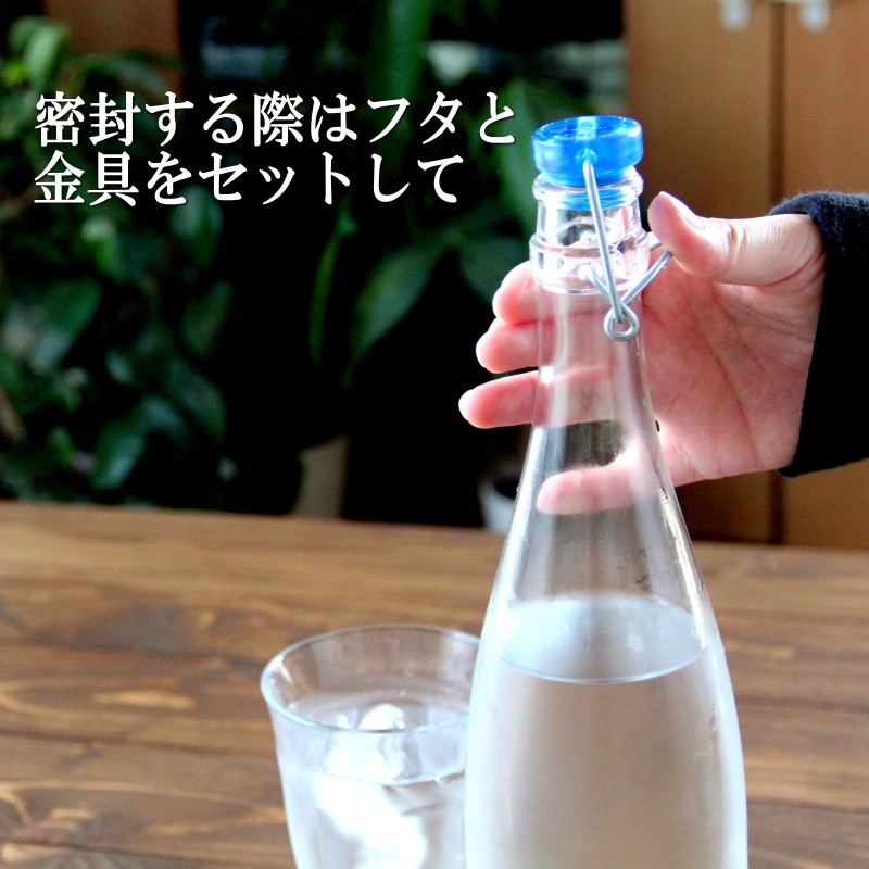 密閉ビン ボトル おしゃれ 可愛い 昭和レトロ 横置き対応 Borgonovo