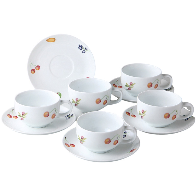 カップソーサー セット 5客セット ジューシーフルーツ ティーカップ