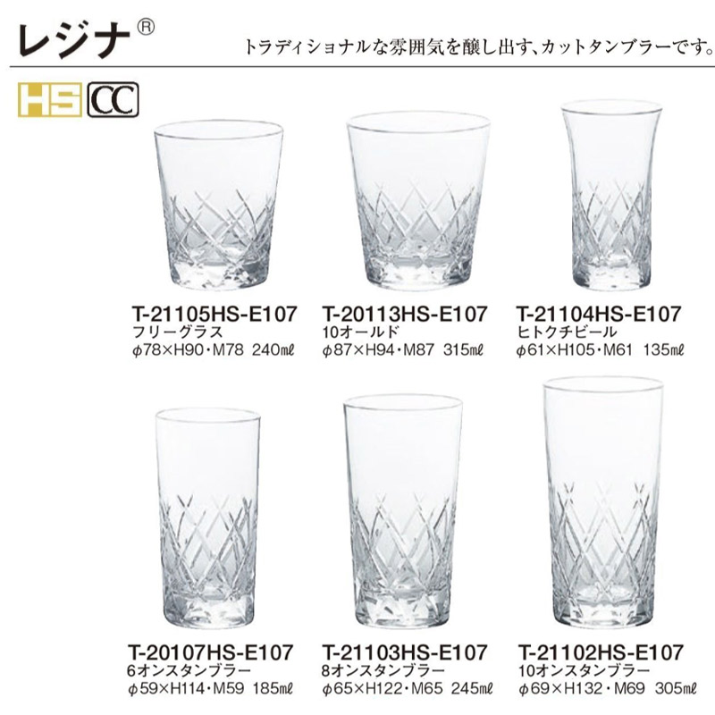水割りグラス ビールグラス セット カット タンブラー レジナ 東洋