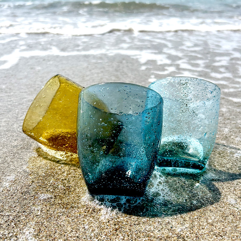 食器 グラス ペア おしゃれ 琉球浪漫 ガラス ロックグラス ペアセット