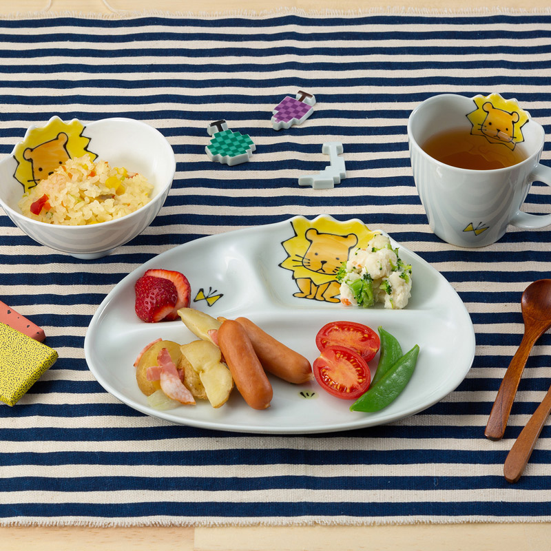 お茶碗 波佐見焼 一龍窯 子供用 おしゃれ 可愛い Kids Sireise WAVE