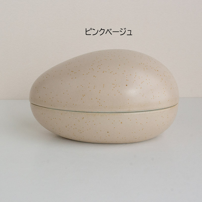 小物入れ オブジェ 置物 インテリア 陶器 たまご型 エッグケース