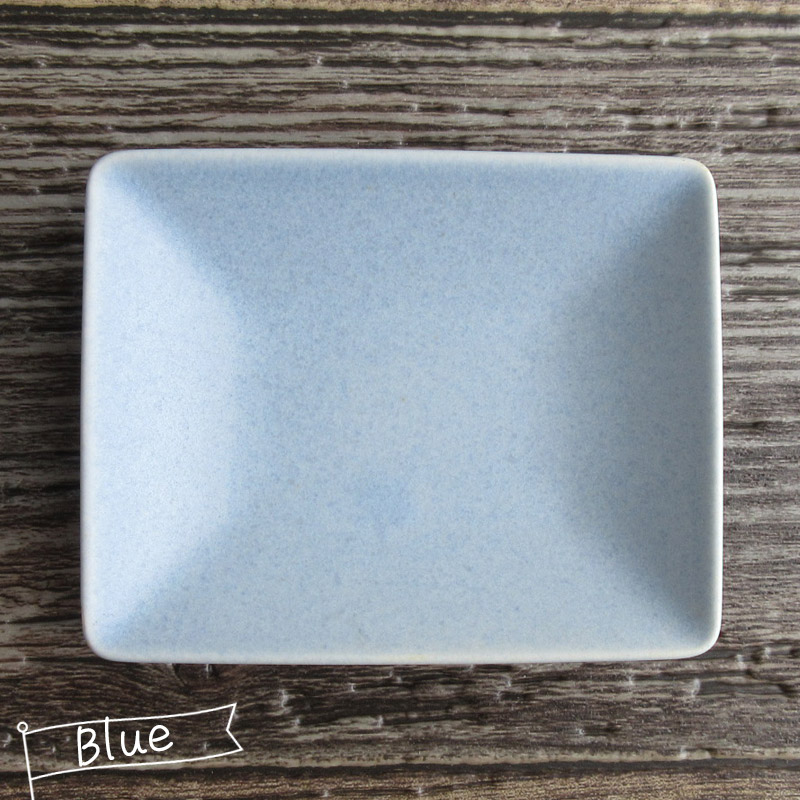 くすみカラー スクエアミニプレート（3色選択）/ マット おしゃれなプレート 小さいお皿 小皿 銘々...