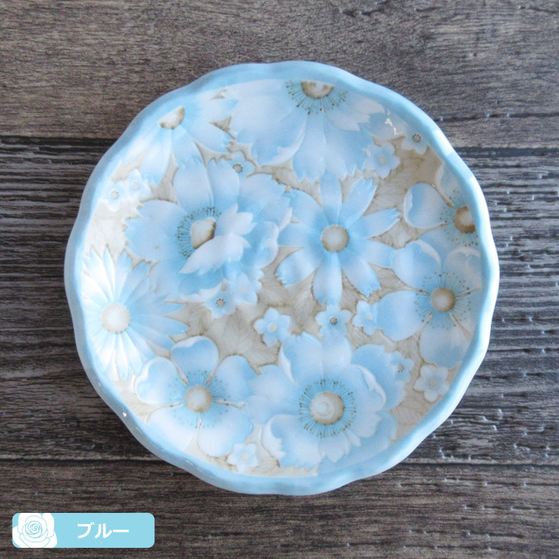 フラワーガーデン ケーキ皿 16.5cm（4色選択）/ 花柄 flower garden 丸皿 スイ...