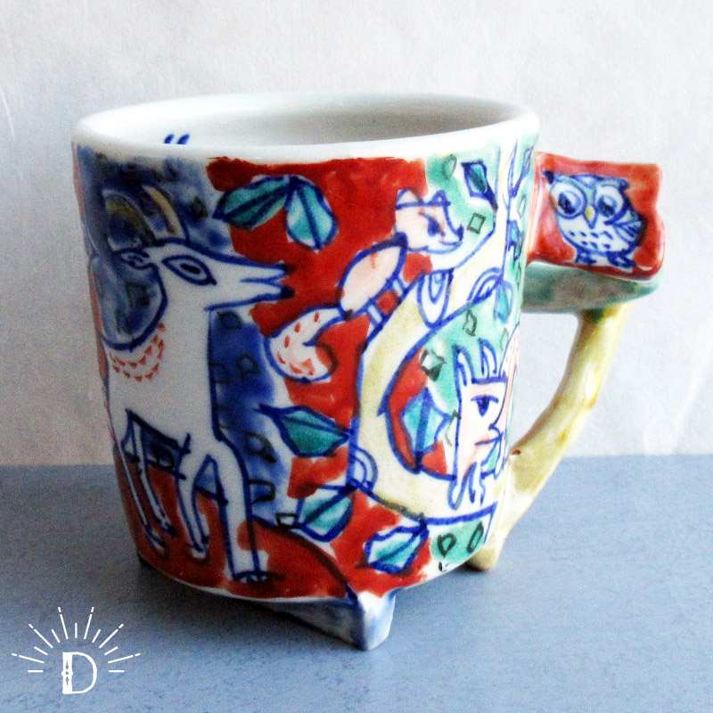 有賀正季 マグカップ（8種選択）/ 岐阜県 瑞浪市 陶芸作家 一点物 個性