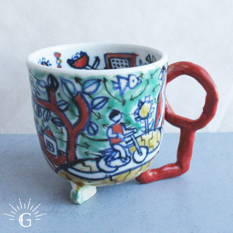 有賀正季 マグカップ（8種選択）/ 岐阜県 瑞浪市 陶芸作家 一点物 個性