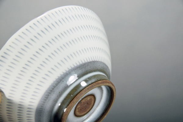 小石原焼 トビカンナ飯碗白 こいしわらやき 茶碗 民藝 ご飯 13cm 民芸