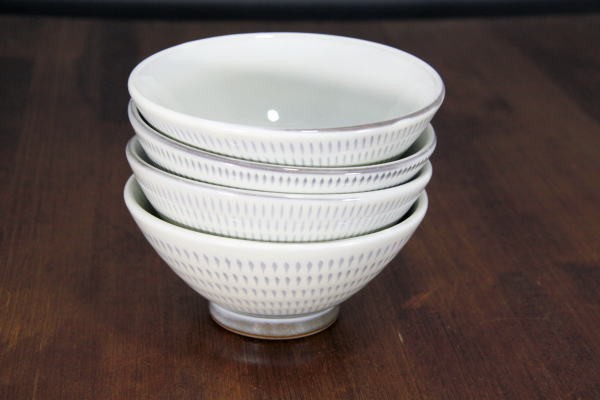 小石原焼 トビカンナ飯碗白 こいしわらやき 茶碗 民藝 ご飯 13cm 民芸