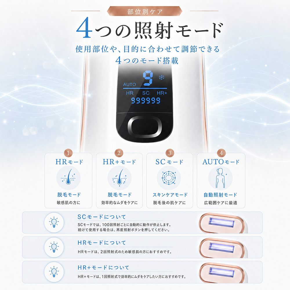 脱毛器 冷感脱毛器 冷却脱毛器 光美容器 新型...の詳細画像5