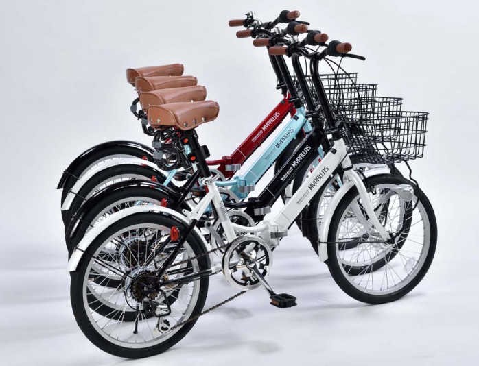 折り畳み自転車 20インチ6段変速オートライト付き折りたたみ