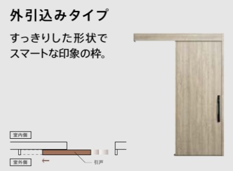 YKK 玄関引き戸 コンコードS30 A01 外引込み 関東間 W1695 W1645 W1595 H2195 ピタットKey ポケットKeyの画像