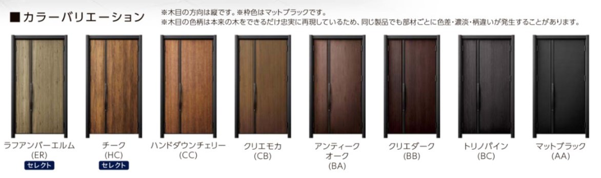 リフォーム用玄関ドア リシェント3 K2仕様 片開きドア S14型 非防火仕様 断熱仕様 W714〜977×H1739〜2439mm_4