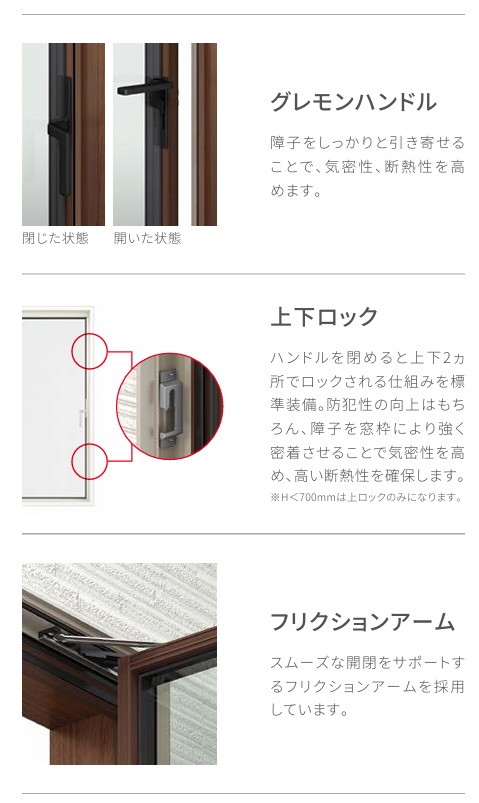 LIXIL TW PG 縦すべり出し窓 06009 W640×H970 複層ガラス アルミ樹脂複合 アルゴンガス入り ペアガラス リクシル_10