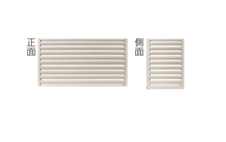 YKK エアコン室外機置き 1806 W1820×D450×H600 2台用 正面ルーバー格子側面ルーバー格子 エアコン 室外機置き DIY