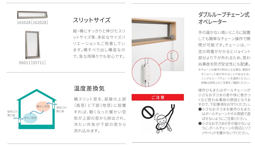 LIXIL サーモスA Low-E複層ガラス 高所用横すべり出し窓 160023 W1640