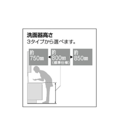 LIXIL（リクシル） ピアラ AR3N-755SY 間口750mm 奥行540mm 高さH950mm