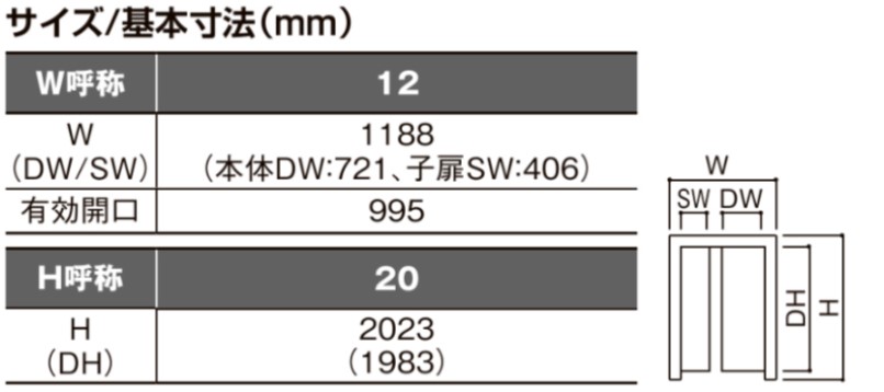 LIXIL ラシッサS 室内ドア LHC 1220 ノンケーシング 親子ドア 旗丁番 錠付き/錠なし 建具 室内建具 リフォーム DIY 木製建具_3