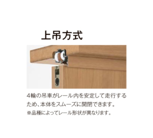 楽天市場】室内引き戸 片引戸 標準タイプ Vレール方式 ラシッサ D 