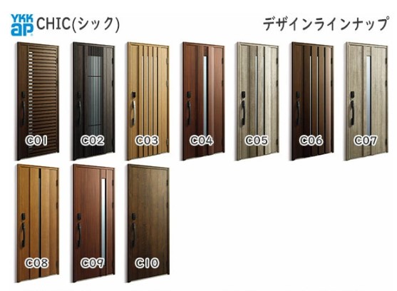 YKK 玄関ドア ヴェナート C08 手動錠 シック 断熱 Venato D30 片開き