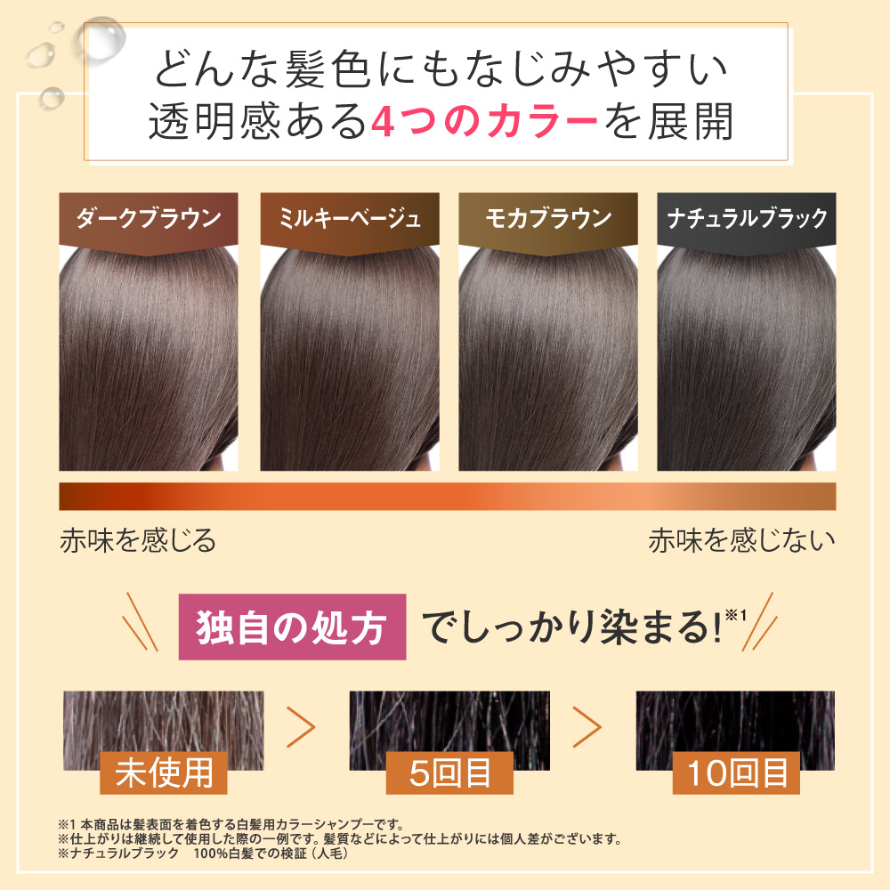 ワンステップカラークリームシャンプー2本セット 染める 洗う ダメージ
