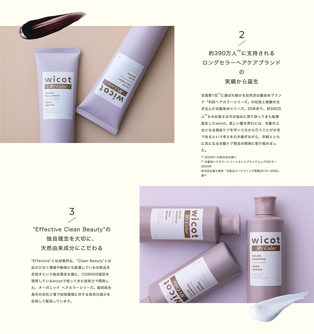 wicot My Color カラートリートメント 200g ダークブラウン ナチュラル
